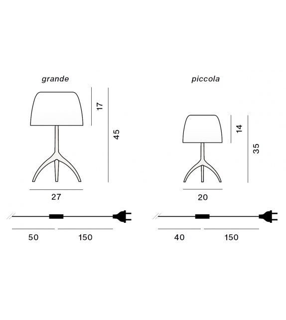 Lumiere Nuances Foscarini Tischleuchte