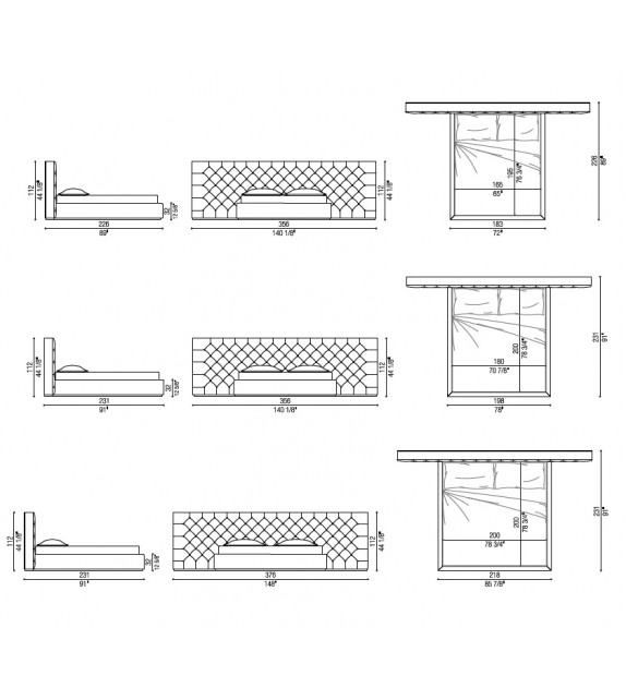 Didone Opera Contemporary Bed - Milia Shop