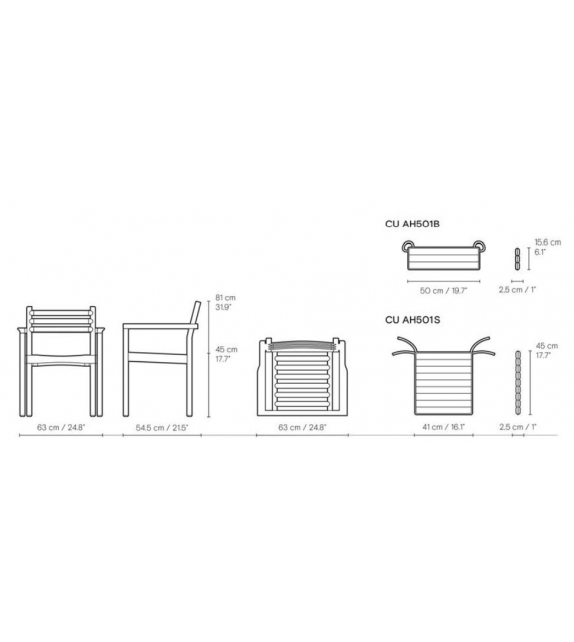 AH502 Carl Hansen & Søn Chair with Armrests