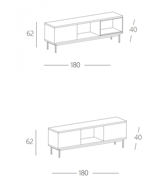 Slats Punt Sideboard