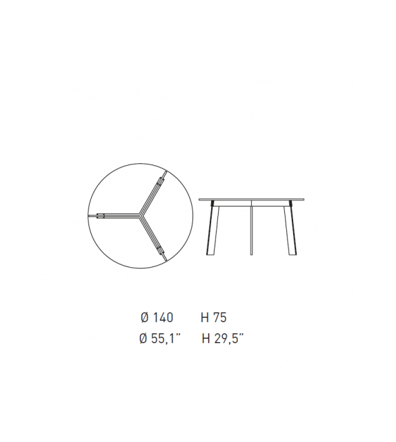 Aronte Circular My Home Table