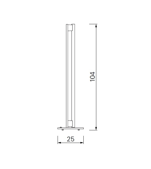 Versandfertig - Tube Light ClassiCon Stehleuchte