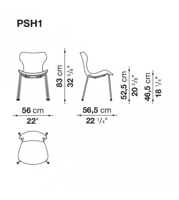 Prêt pour l'expédition - Papilo Shell B&B Italia Chaise