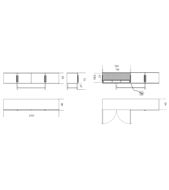 Tama Crédence Gallotti&Radice Sideboard