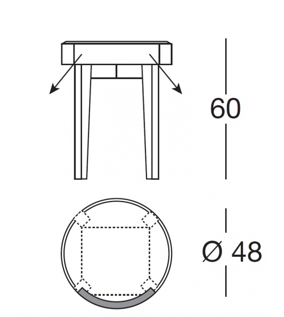 Ring Longhi Table de Chevet