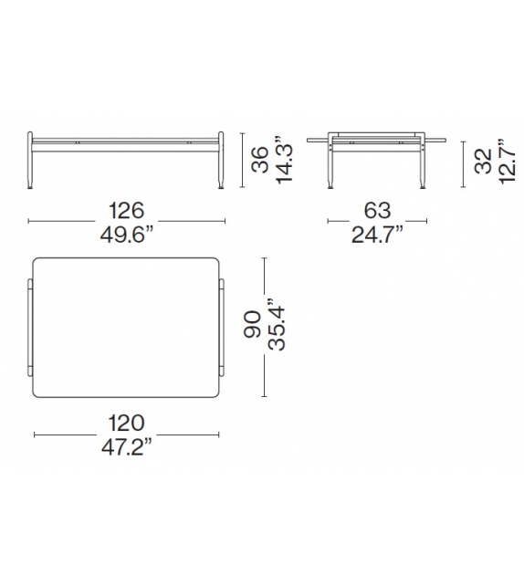 Esosoft Cassina Table Basse