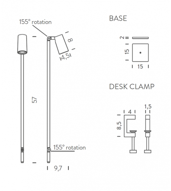 Untitled Mini Linear Nemo Table Lamp