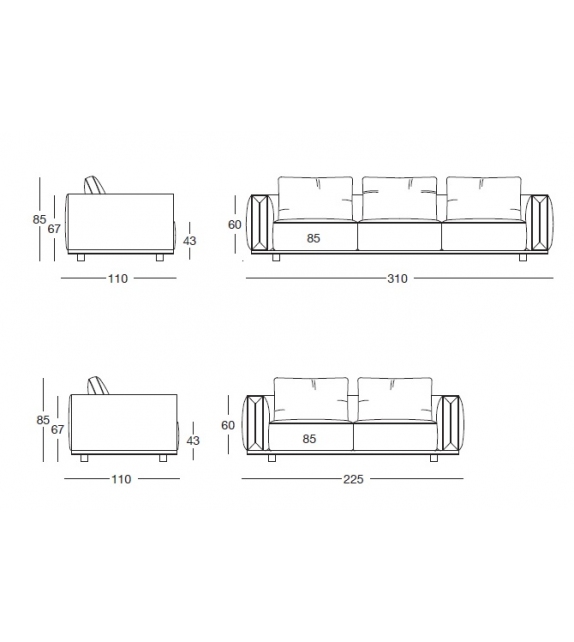 Atar Longhi Sofa