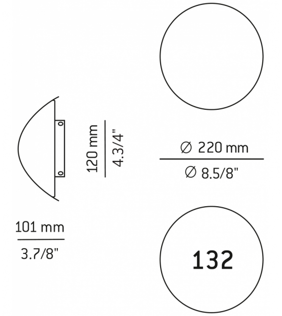 Lune Estiluz Applique