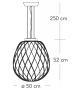 Pronta consegna - Pinecone Fontana Arte Lampada a Sospensione