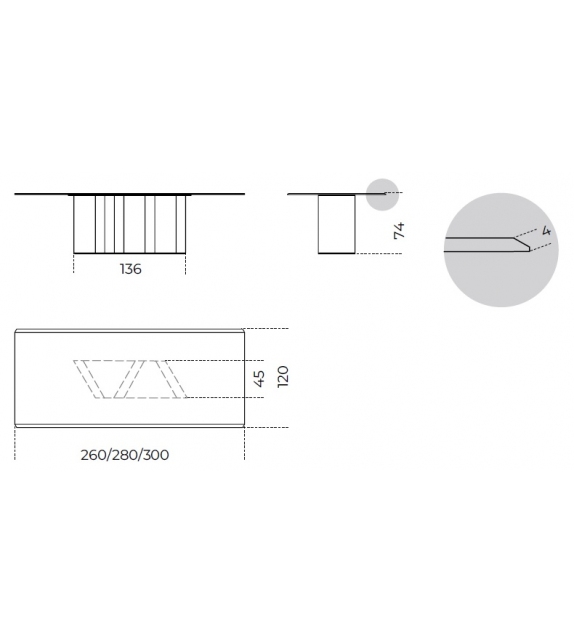 Platium Gallotti&Radice Tisch