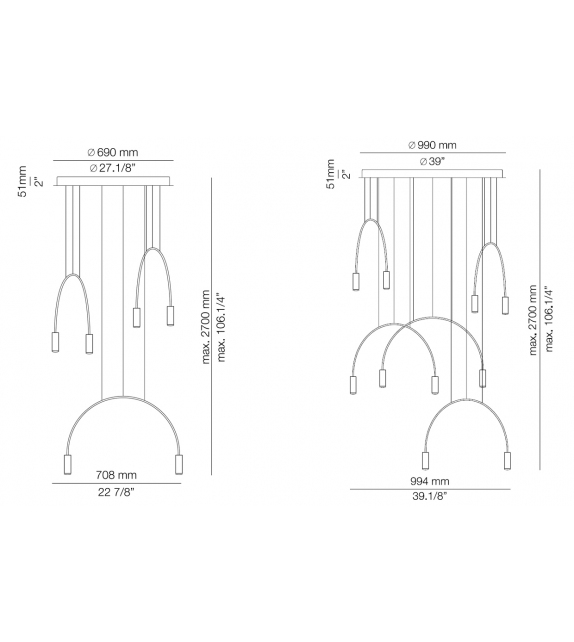 Chandelier Volta Estiluz