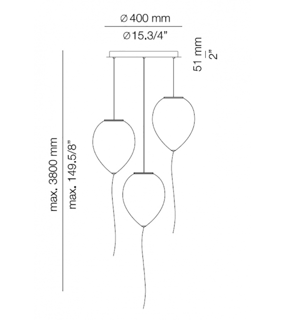 Balloon Estiluz Deckenleuchte