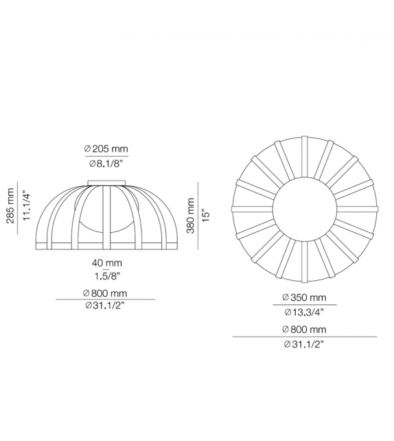 Bols Estiluz Lampada da Soffitto