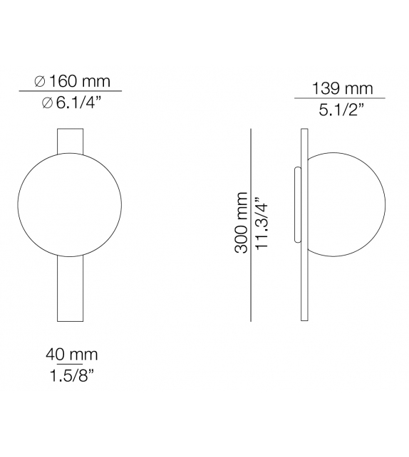 Circ IndoorEstiluz Lámpara de Pared