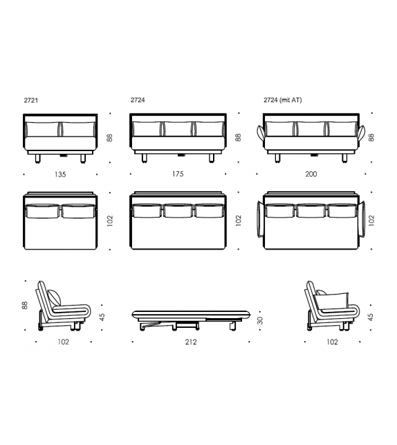 Colli Wittmann Schlafsofa