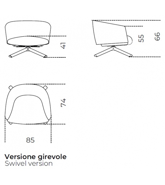 Livre Swivel Gallotti&Radice Armstuhl