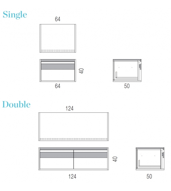 Linear Kreoo Armoire de toilette