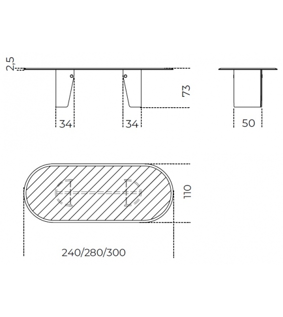 Manto Oval Gallotti&Radice Tavolo