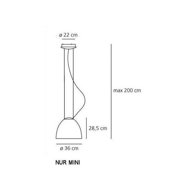 Nur Mini Gloss Artemide Hängeleuchte