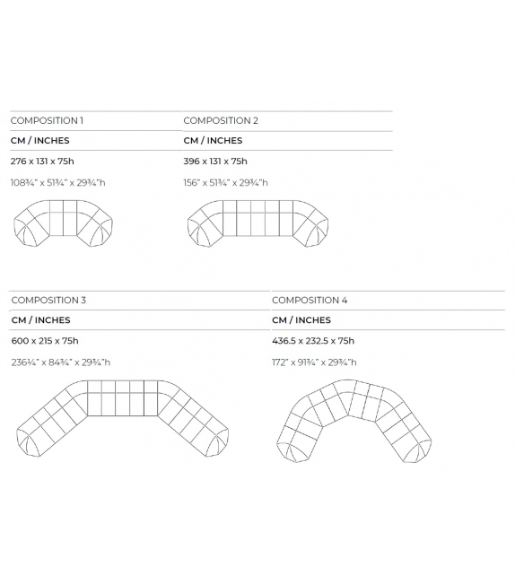 Cloud Infinity Gallotti&Radice Modular Sofa