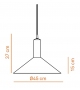 Korlux Cone Discipline Suspension Lamp