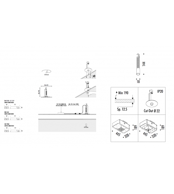 Nulla 18 Davide Groppi Recessed Ceiling Lamp