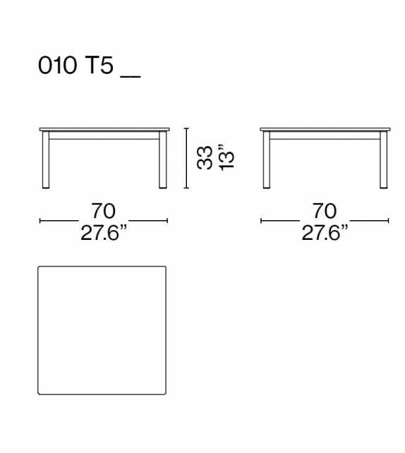 LC10-P Outdoor Cassina Coffee Table