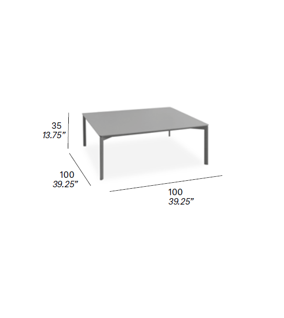 Bare Expormim Tavolino Quadrato