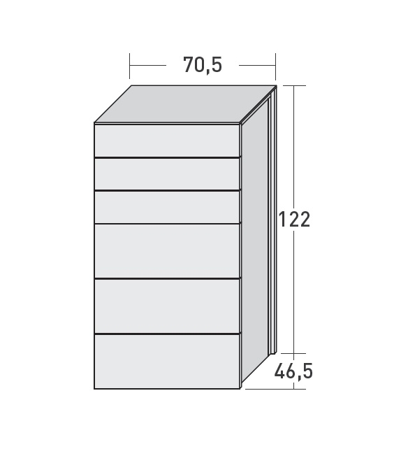 Juta Flou Commode Haute