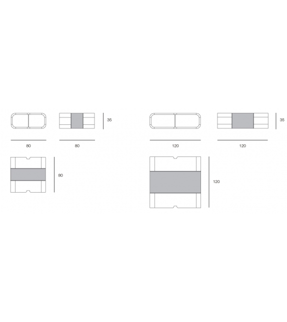 Madison Turri Quadratischer Couchtisch