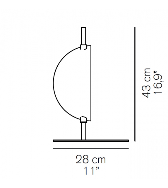 Superluna Oluce Lampe de Table