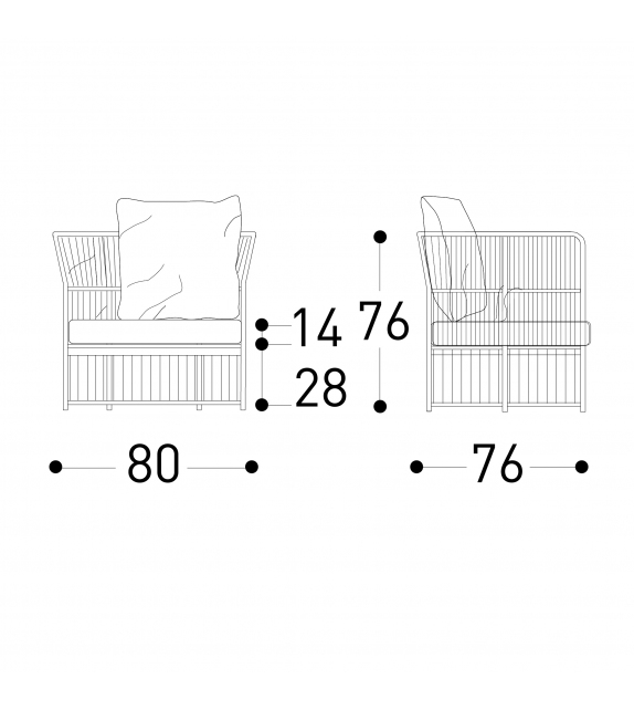 Tibidabo Lounge Armchair Varaschin