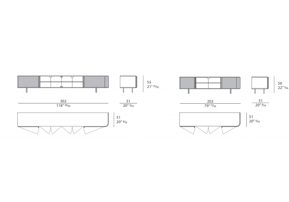 Zero Turri TV Unit - Milia Shop