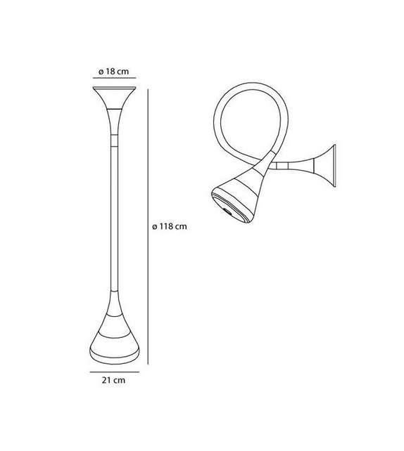 Pipe LED Artemide Applique/Plafond