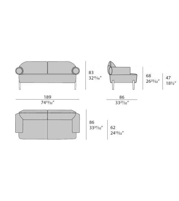 Silhouette Sofa Turri