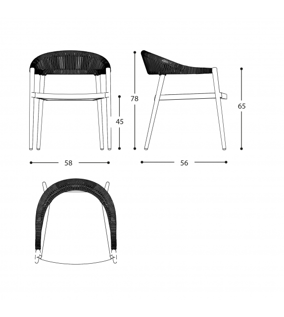 Clever Varaschin Petit Fauteuil Tressé