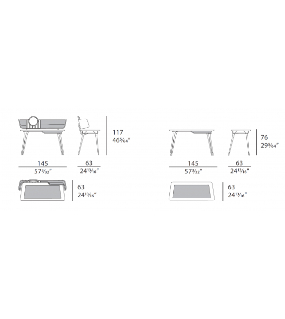 Melting Light Turri Dressing Table