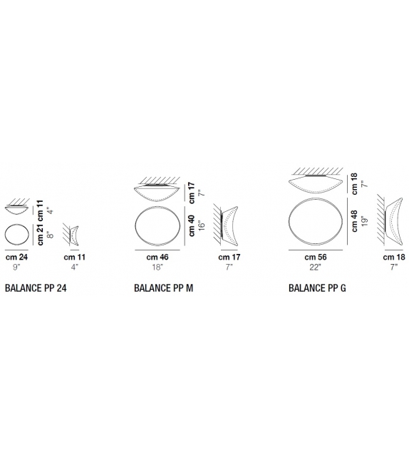 Balance Vistosi Applique-Plafonnier