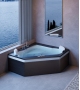 Aura Corner 160 Wood Jacuzzi Bathtub