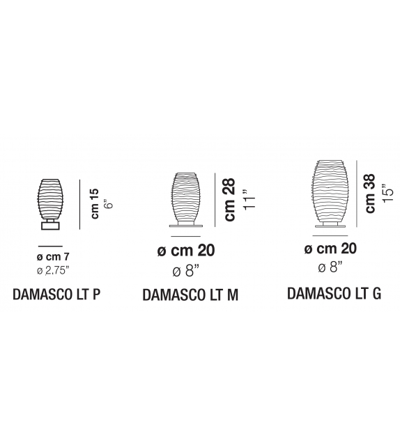 Damasco Vistosi Tischleuchte