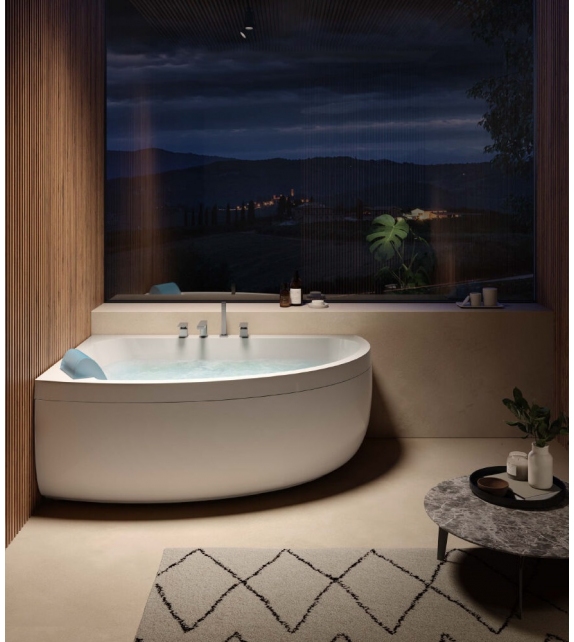 Aquasoul Offset Jacuzzi Bathtub