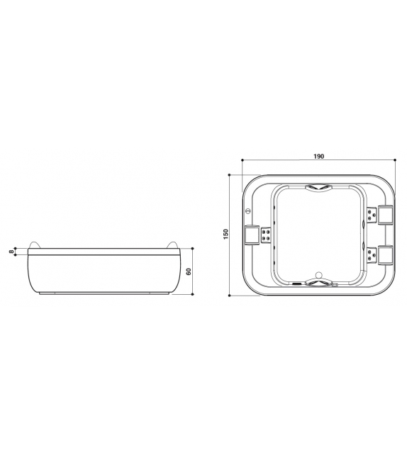 Aquasoul Extra Jacuzzi Badewanne