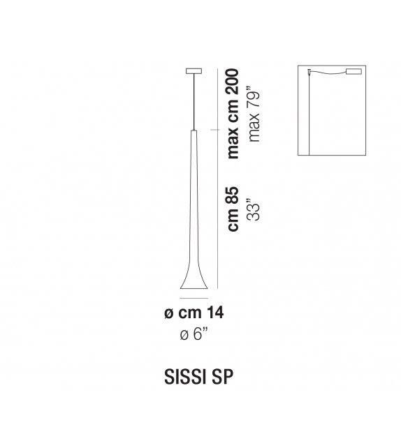 Sissi SP Vistosi Suspension Lamp