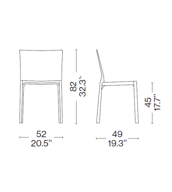 Ready for shipping - 412 Cab Pro Cassina Chair