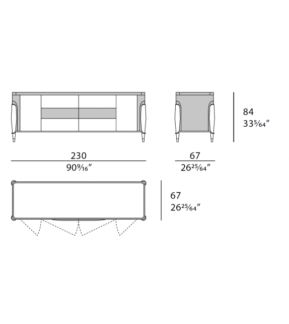 Melting Light Turri Sideboard