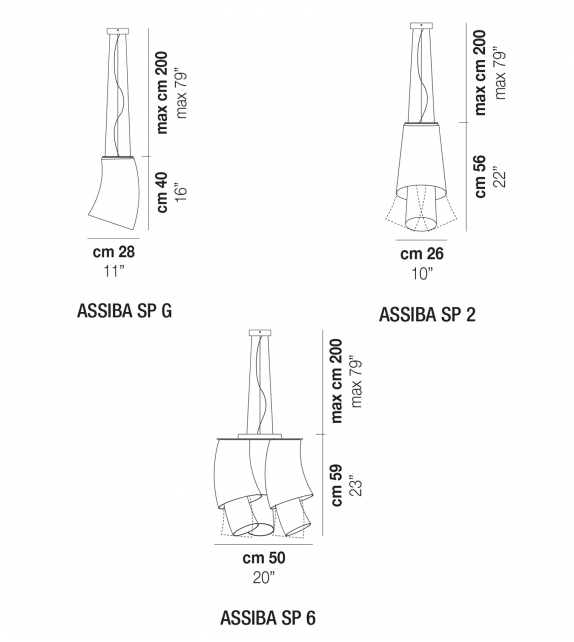 Assiba SP Vistosi Suspension Lamp