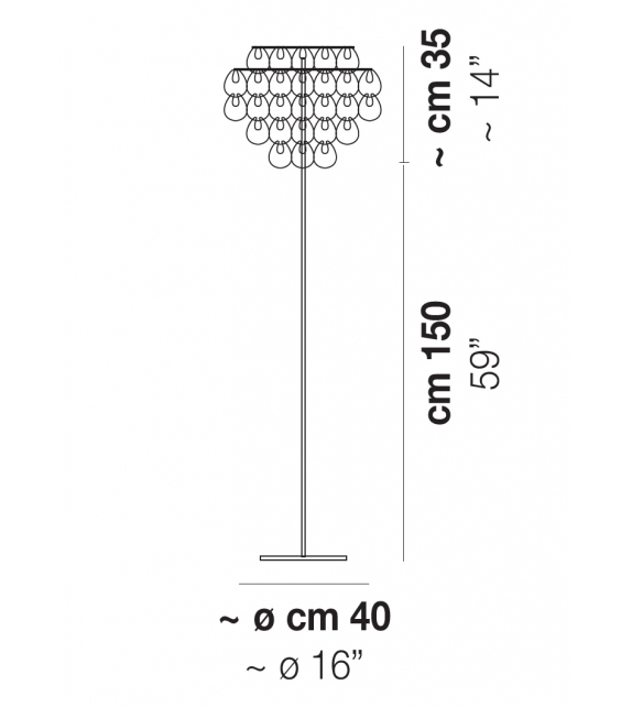 Giogali Vistosi Floor Lamp