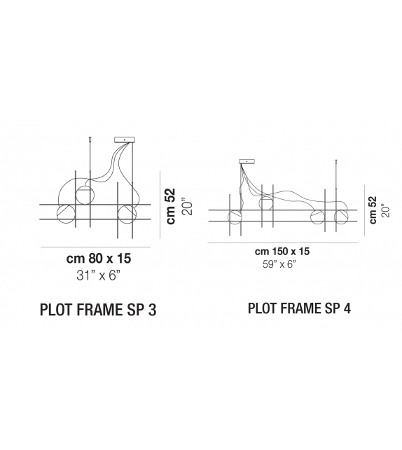 Plot Frame Vistosi Hängeleuchte