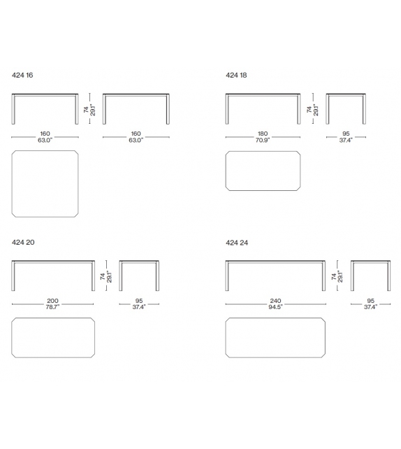 Cab Tab Tavolo Cassina